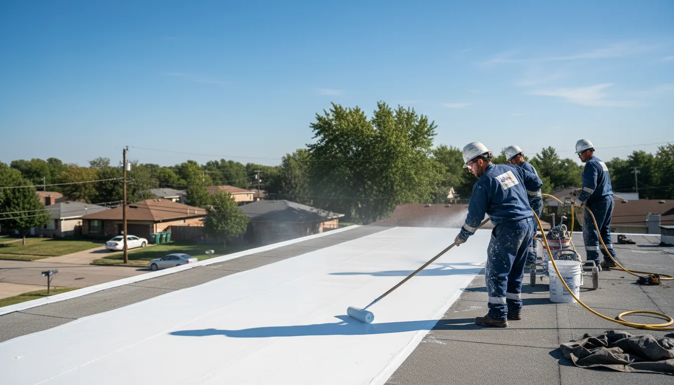 Commercial roof coating in Aston, PA near me